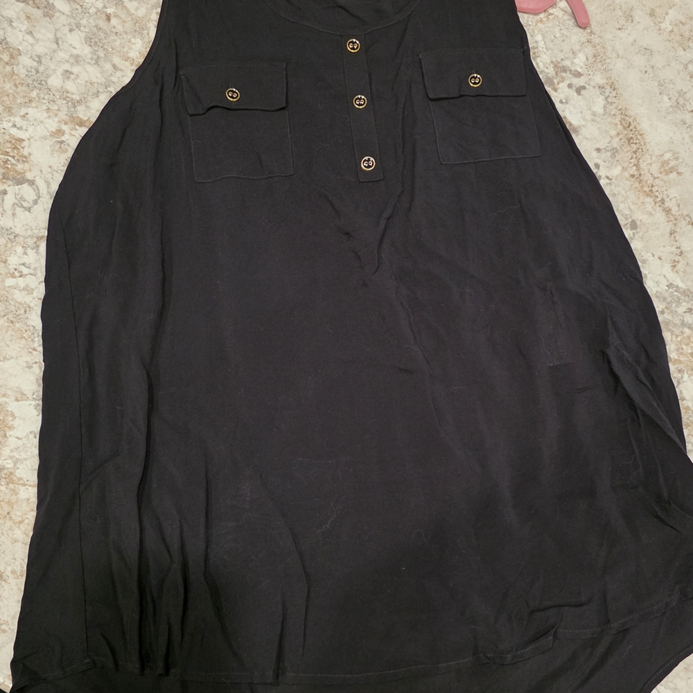Active USA Black and Pink Top